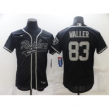 Men's Oakland Raiders #83 Darren Waller Nike Black Elite Player Jersey