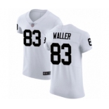 Men's Oakland Raiders #83 Darren Waller White Vapor Untouchable Elite Player Football Jersey