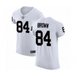 Men's Oakland Raiders #84 Antonio Brown White Vapor Untouchable Elite Player Football Jersey