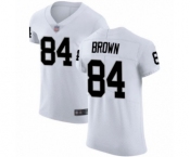 Men's Oakland Raiders #84 Antonio Brown White Vapor Untouchable Elite Player Football Jersey