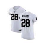 Nike Oakland Raiders #28 Doug Martin White Men Stitched NFL Vapor Untouchable Elite Jersey