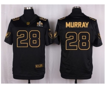 Nike Oakland Raiders #28 Latavius Murray Black Pro Line Gold Collection Jersey[Elite]