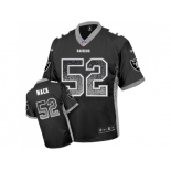 Nike Oakland Raiders #52 Khalil Mack Black Men's Stitched NFL Elite Drift Fashion Jersey