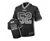 Nike Oakland Raiders #52 Khalil Mack Black Men's Stitched NFL Elite Drift Fashion Jersey