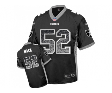 Nike Oakland Raiders #52 Khalil Mack Black Men's Stitched NFL Elite Drift Fashion Jersey