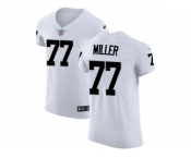 Nike Oakland Raiders #77 Kolton Miller White Men Stitched NFL Vapor Untouchable Elite Jersey