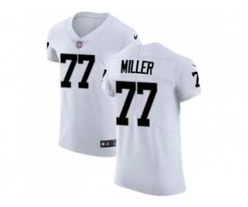 Nike Oakland Raiders #77 Kolton Miller White Men Stitched NFL Vapor Untouchable Elite Jersey