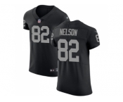 Nike Oakland Raiders #82 Jordy Nelson Black Team Color Men Stitched NFL Vapor Untouchable Elite Jersey