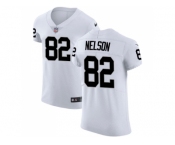 Nike Oakland Raiders #82 Jordy Nelson White Men Stitched NFL Vapor Untouchable Elite Jersey