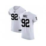 Nike Oakland Raiders #92 P.J. Hall White Men Stitched NFL Vapor Untouchable Elite Jersey