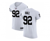 Nike Oakland Raiders #92 P.J. Hall White Men Stitched NFL Vapor Untouchable Elite Jersey