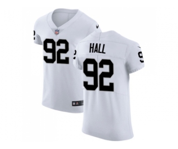 Nike Oakland Raiders #92 P.J. Hall White Men Stitched NFL Vapor Untouchable Elite Jersey