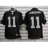 nike nfl jerseys oakland raiders #11 janikowski black[elite]