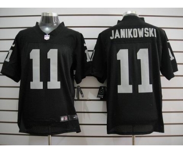 nike nfl jerseys oakland raiders #11 janikowski black[elite]