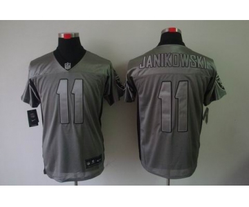 nike nfl jerseys oakland raiders #11 janikowski grey[Elite shadow]