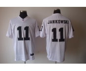 nike nfl jerseys oakland raiders #11 janikowski white[Elite]