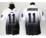 nike nfl jerseys oakland raiders #11 sebastian janikowski white-grey[Elite drift fashion][second version]