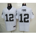 nike nfl jerseys oakland raiders #12 jacoby ford white[elite]