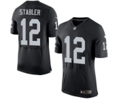 nike nfl jerseys oakland raiders #12 stabler black[2015 new Elite]