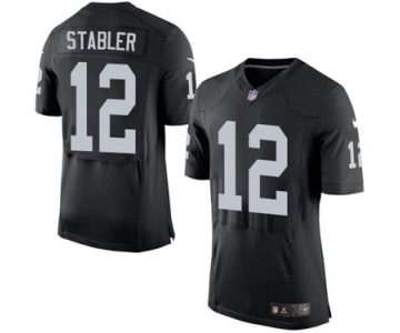 nike nfl jerseys oakland raiders #12 stabler black[2015 new Elite]