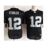 nike nfl jerseys oakland raiders #12 stabler black[Elite]