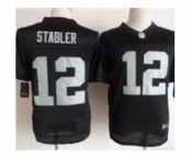 nike nfl jerseys oakland raiders #12 stabler black[Elite]