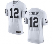 nike nfl jerseys oakland raiders #12 stabler white[2015 new Elite]