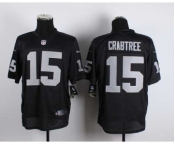 nike nfl jerseys oakland raiders #15 crabtree black[Elite]