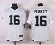 nike nfl jerseys oakland raiders #16 plunkett white[Elite]