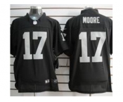 nike nfl jerseys oakland raiders #17 denarius moore black[Elite]