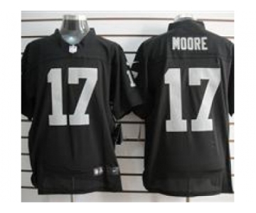 nike nfl jerseys oakland raiders #17 denarius moore black[Elite]