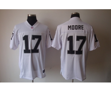 nike nfl jerseys oakland raiders #17 denarius moore white[Elite]