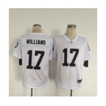 nike nfl jerseys oakland raiders #17 williams white[Elite][williams]