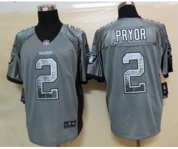 nike nfl jerseys oakland raiders #2 pryor grey[Elite drift fashion]