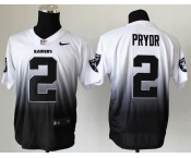 nike nfl jerseys oakland raiders #2 pryor white-grey[Elite drift fashion][second version]