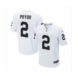 nike nfl jerseys oakland raiders #2 pryor white[Elite]