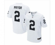 nike nfl jerseys oakland raiders #2 pryor white[Elite]