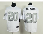 nike nfl jerseys oakland raiders #20 Mcfadden white[Elite grey number]