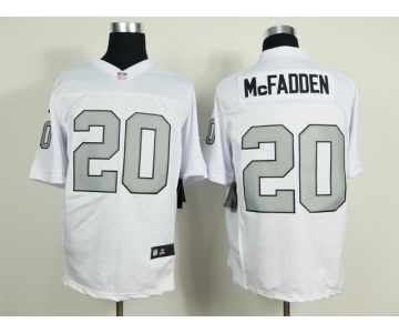 nike nfl jerseys oakland raiders #20 Mcfadden white[Elite grey number]