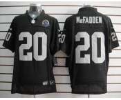 nike nfl jerseys oakland raiders #20 darren mcfadden black[Elite 50th Patch]