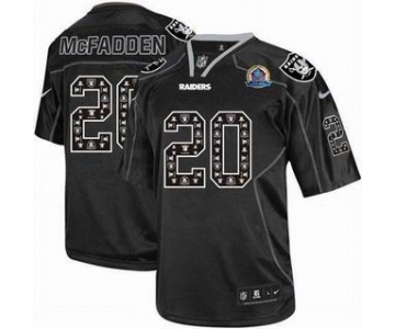 nike nfl jerseys oakland raiders #20 darren mcfadden black[Elite united sideline 50th Patch]