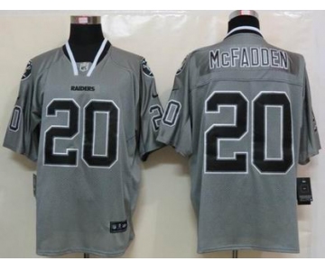 nike nfl jerseys oakland raiders #20 darren mcfadden grey[Elite lights out]