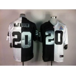 nike nfl jerseys oakland raiders #20 darren mcfadden white-black[Elite split 50th Patch]