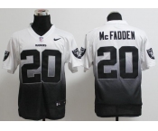 nike nfl jerseys oakland raiders #20 darren mcfadden white-grey[Elite drift fashion][second version]