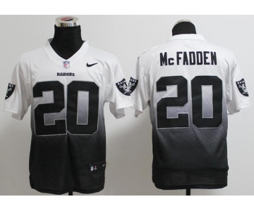 nike nfl jerseys oakland raiders #20 darren mcfadden white-grey[Elite drift fashion][second version]