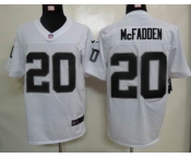 nike nfl jerseys oakland raiders #20 mcfadden white[elite]