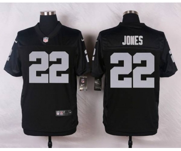 nike nfl jerseys oakland raiders #22 jones black[Elite]