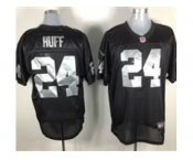 nike nfl jerseys oakland raiders #24 michael huff black[elite]