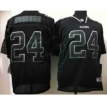 nike nfl jerseys oakland raiders #24 woodson black[Elite lights out][woodson]