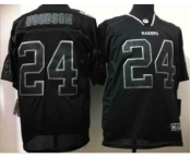 nike nfl jerseys oakland raiders #24 woodson black[Elite lights out][woodson]